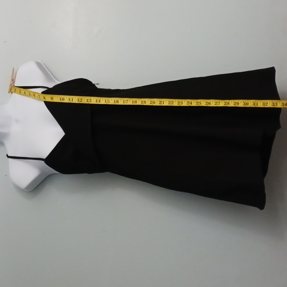 Zara size medium women's black mini dress spaghetti criss-cross strap. - Picture 15 of 17
